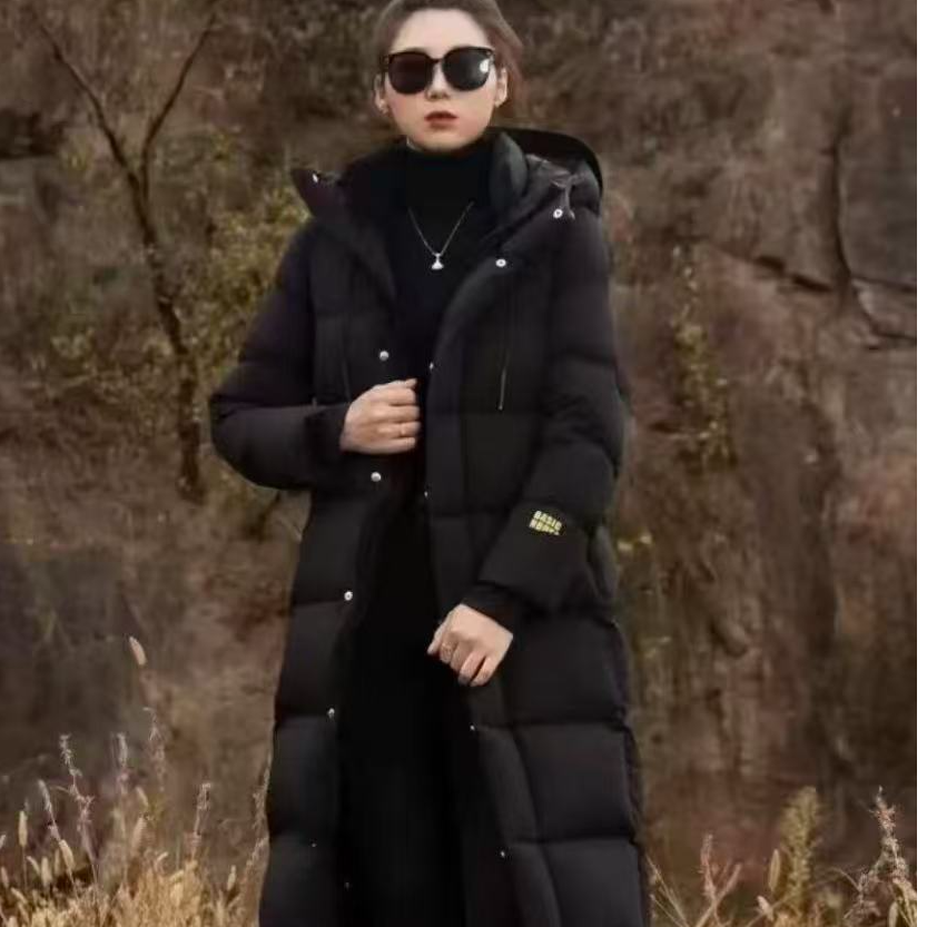 【玲珑女装】GF极寒黑金轻奢长款