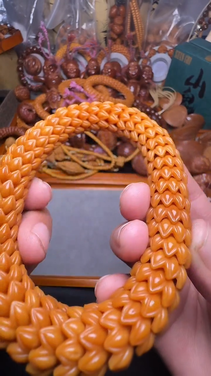 手串橄榄核猴头莲花