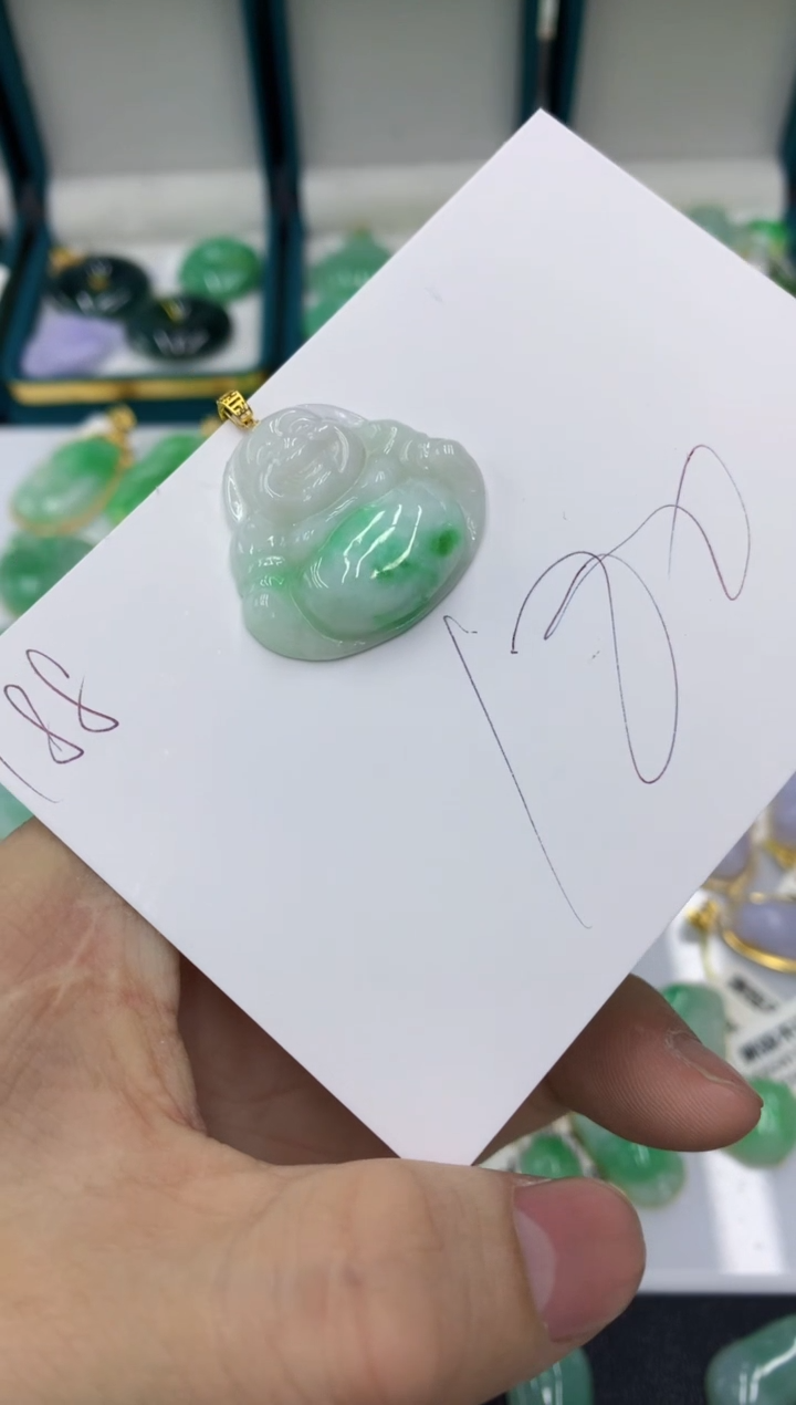 【闪购商品】翡翠颈饰18K金镶嵌1111111111