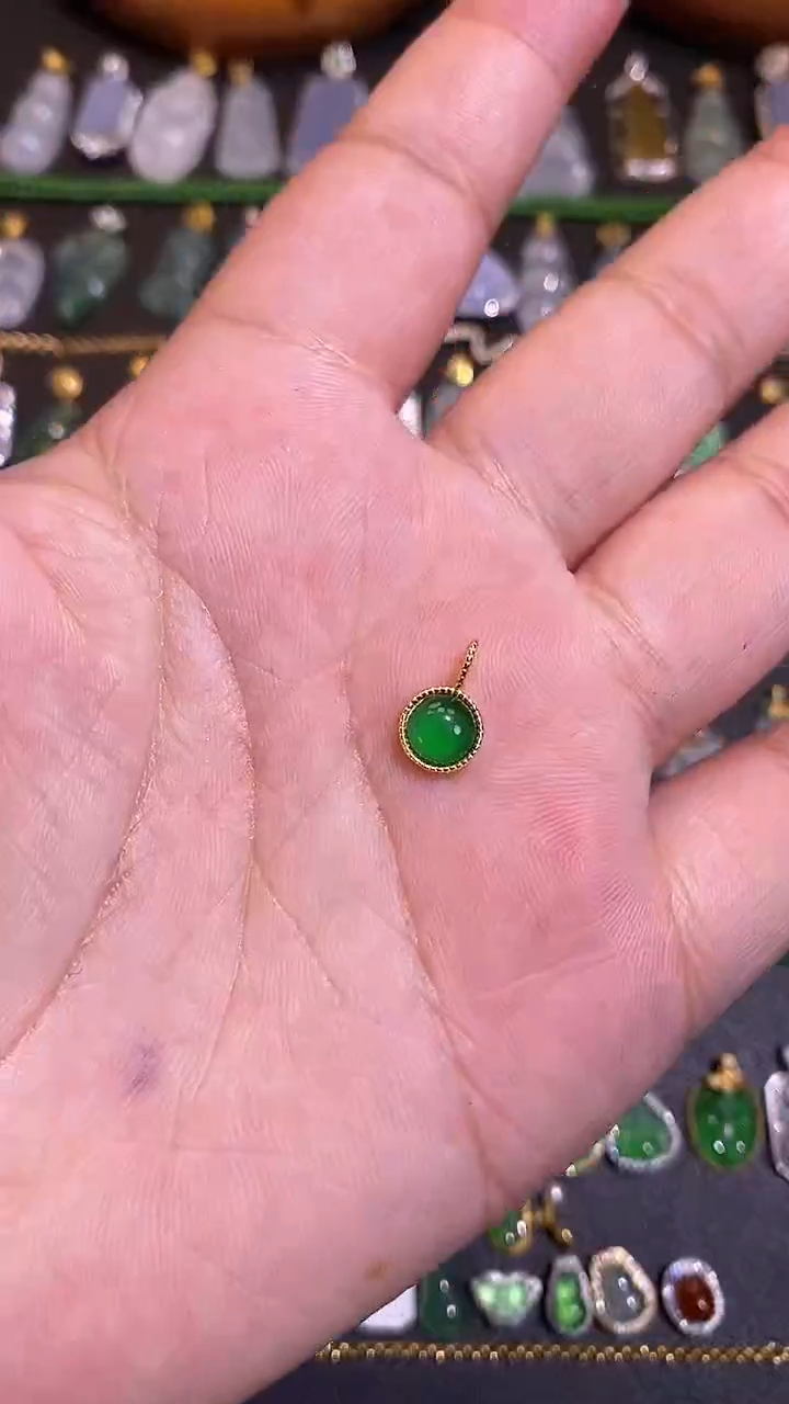 【闪购商品】翡翠吊坠(不含链)银S925镶嵌1