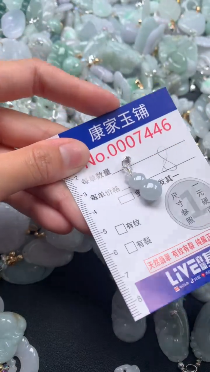 颈饰未镶嵌翡翠7446