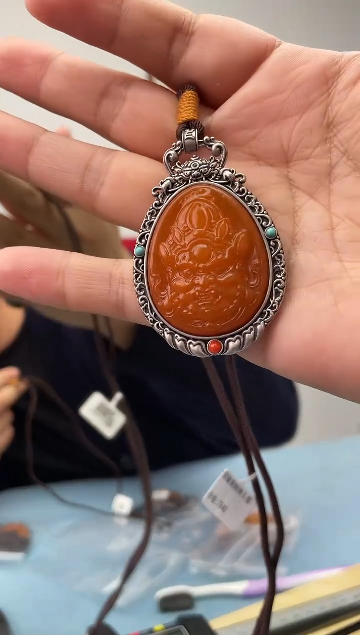 银S925镶嵌蜜蜡珠宝奇石假一罚十，发一件