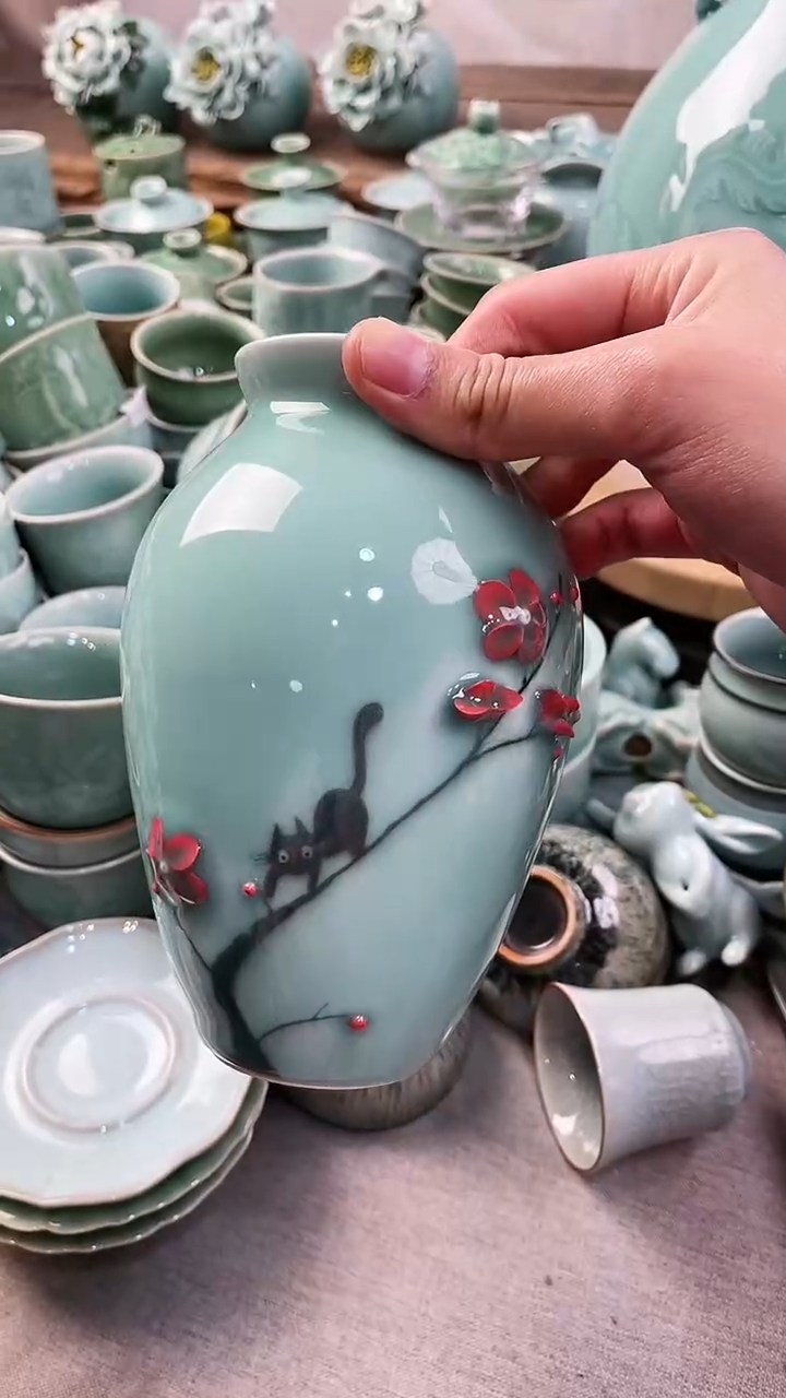 【闪购商品】手工捏花 福利款 慧仙青瓷 瓷器