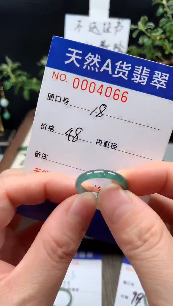 未镶嵌戒指翡翠18#
