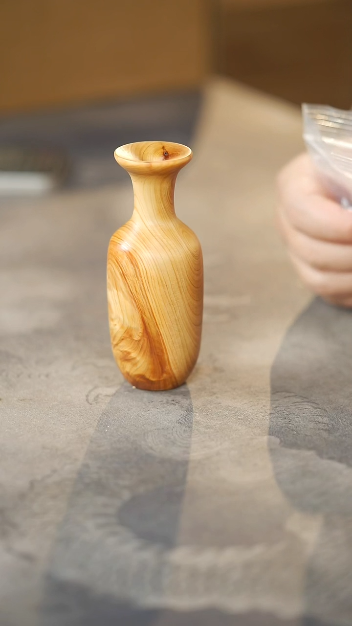 柏木（崖柏）346号陈化太行料小花器