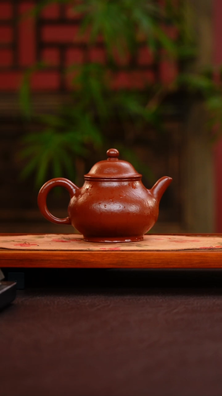 茶壶紫砂潘壶 大红袍 