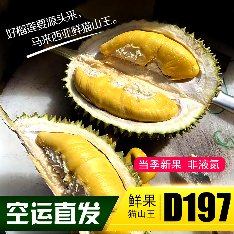 1区【一物一拍】猫山王/黑刺（顺丰空运）