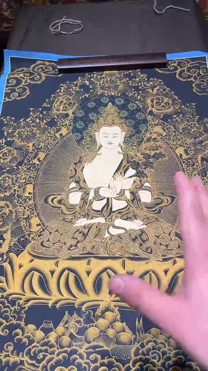 卷轴画【主播精品】高端卷轴画——唐卡116大势至菩萨