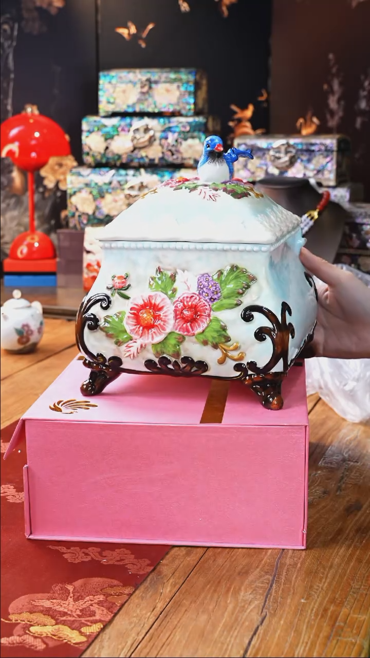 【闪购商品】瓷片豆包儿推荐饰品摆件