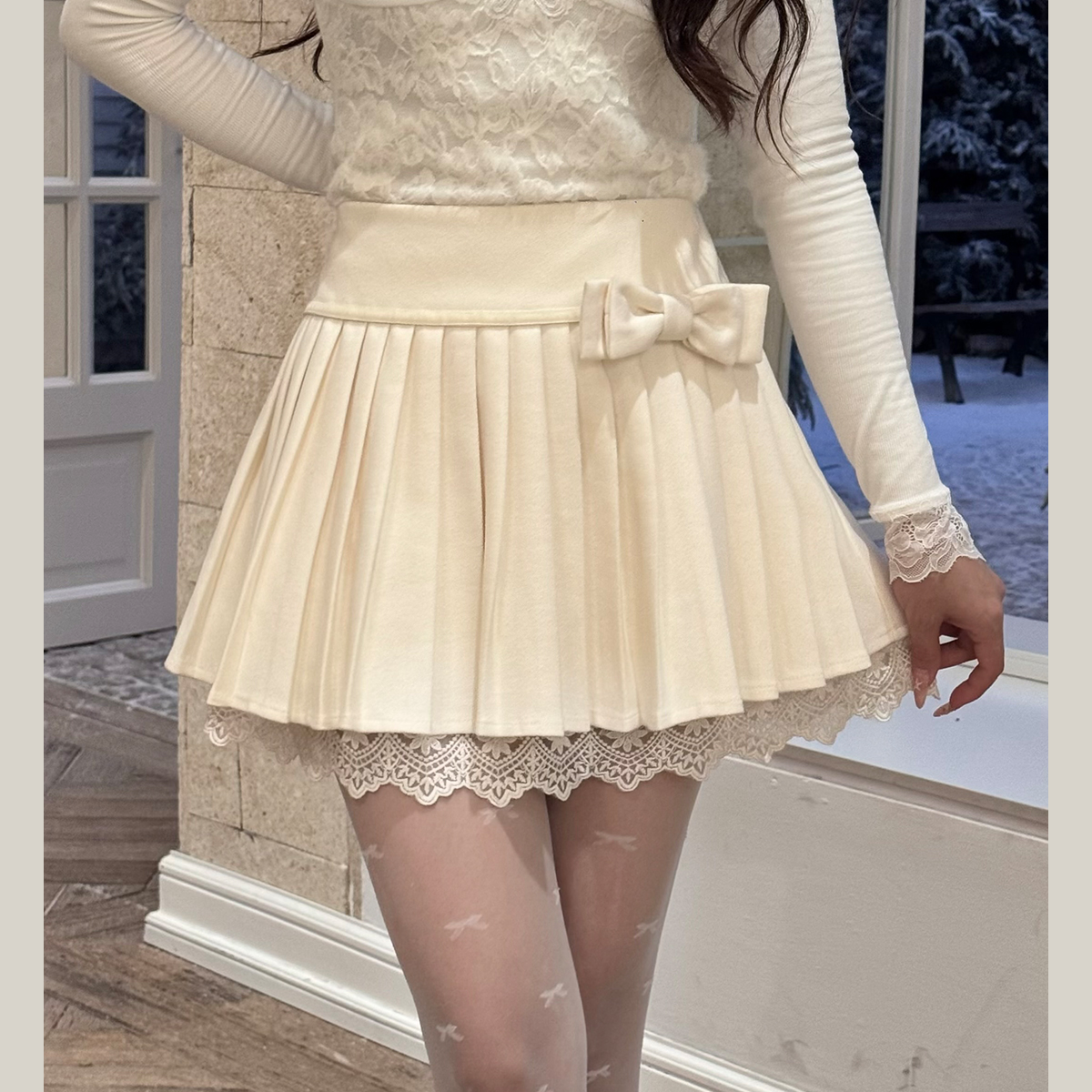 【小美】大码女装冬季新款时尚百搭氛围感百搭百褶裙短裙13794