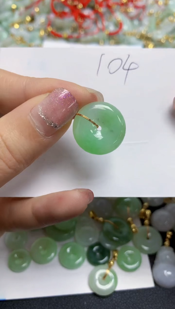 【闪购商品】翡翠颈饰合金天然翡翠A货
