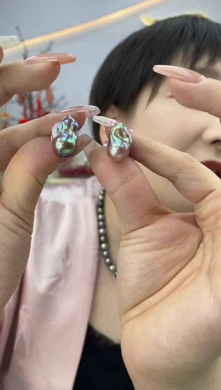 【闪购商品】淡水珍珠耳饰银S925镶嵌GP141