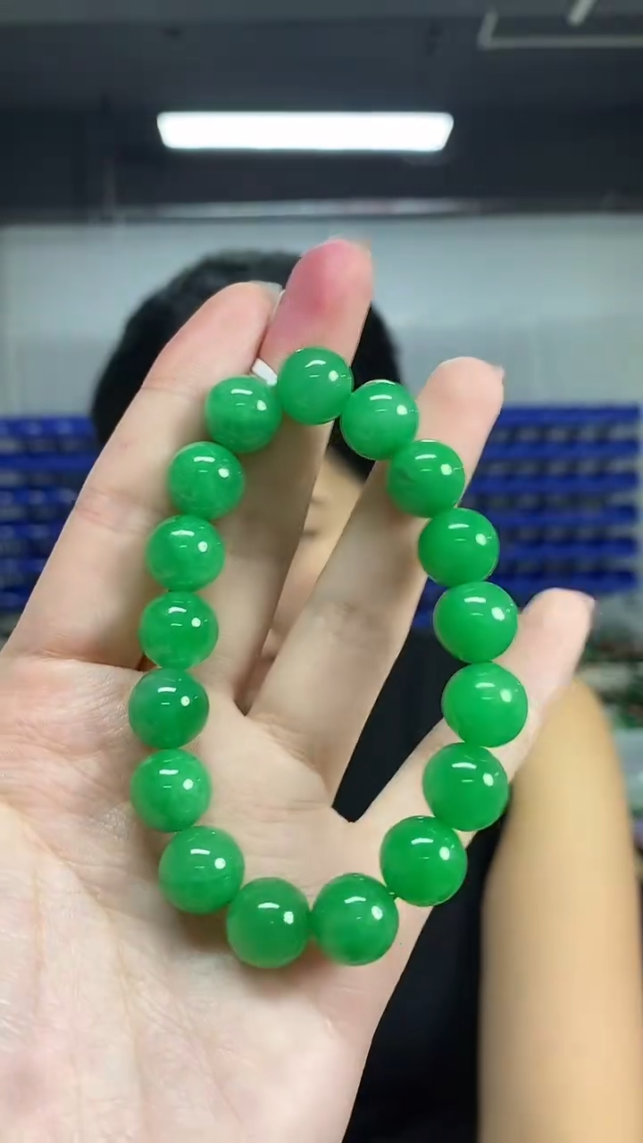 未镶嵌手链翡翠多样性发其一颜色微差