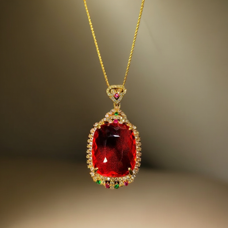 鼎藏B74稀世珍馆品首饰配礼盒配链子