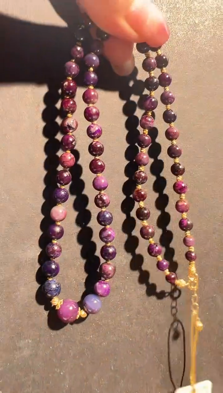 苏纪石（舒俱来）18K金镶嵌项链多样性发一