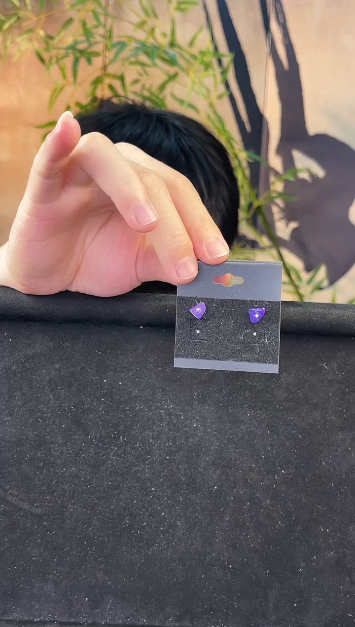 苏纪石（舒俱来）未镶嵌耳饰南非老矿舒俱来