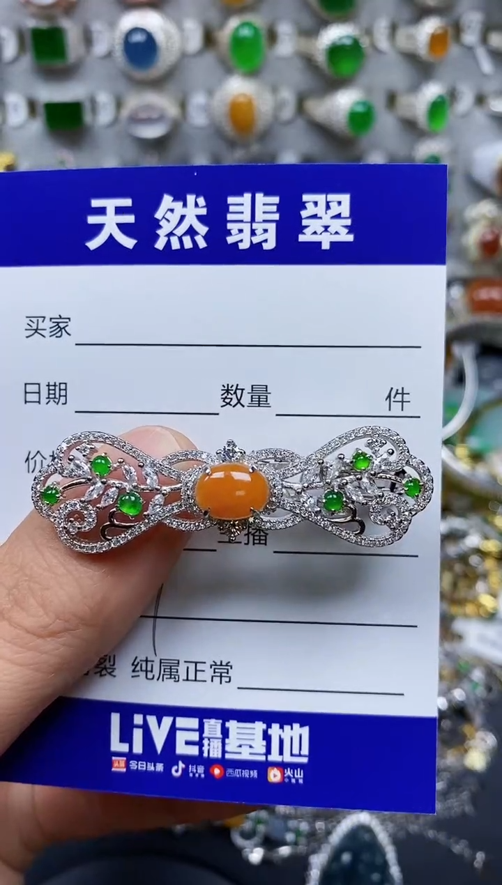 【闪购商品】翡翠颈饰银S925镶嵌0377