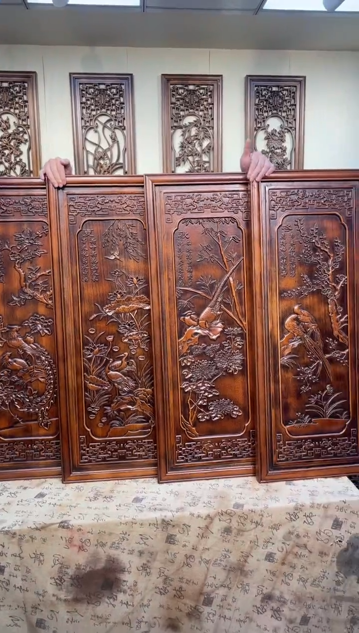 【闪购商品】香樟木一套四片100*40春夏秋冬