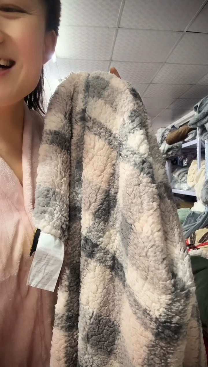 法兰绒格子被套2*1.5