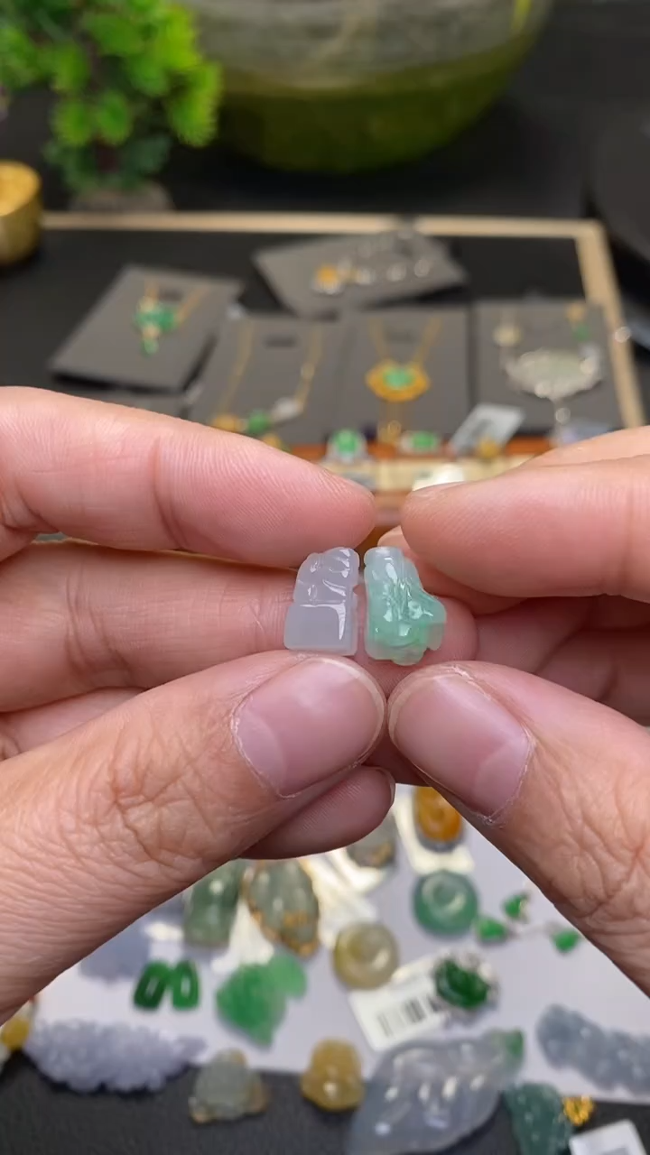 颈饰未镶嵌翡翠净货33290