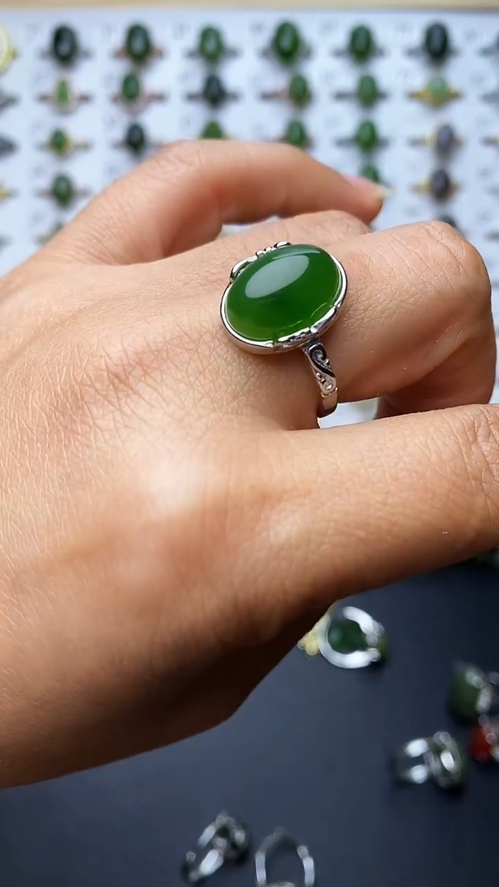 【闪购商品】和田玉戒指未镶嵌1