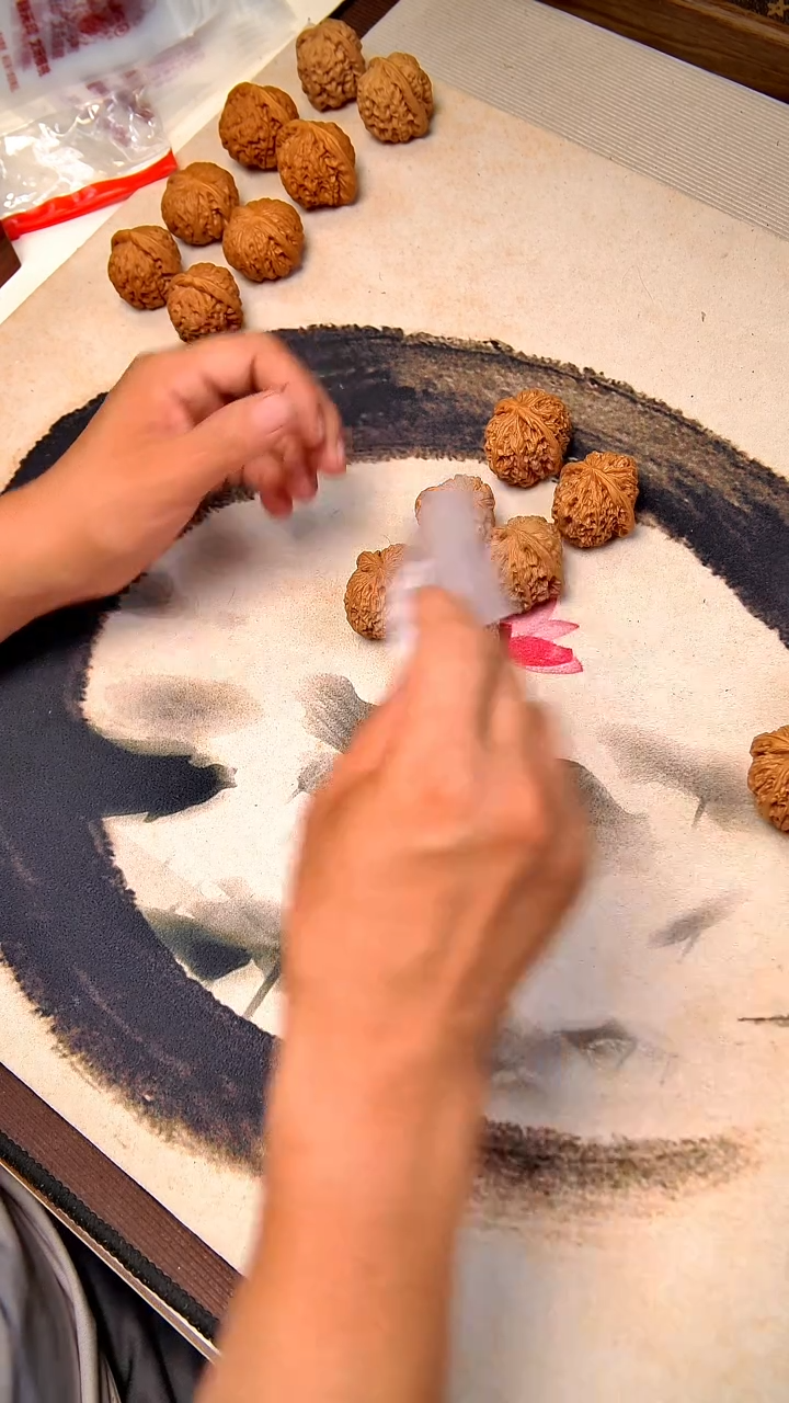 文玩核桃吊坠757核老闷40以下三对