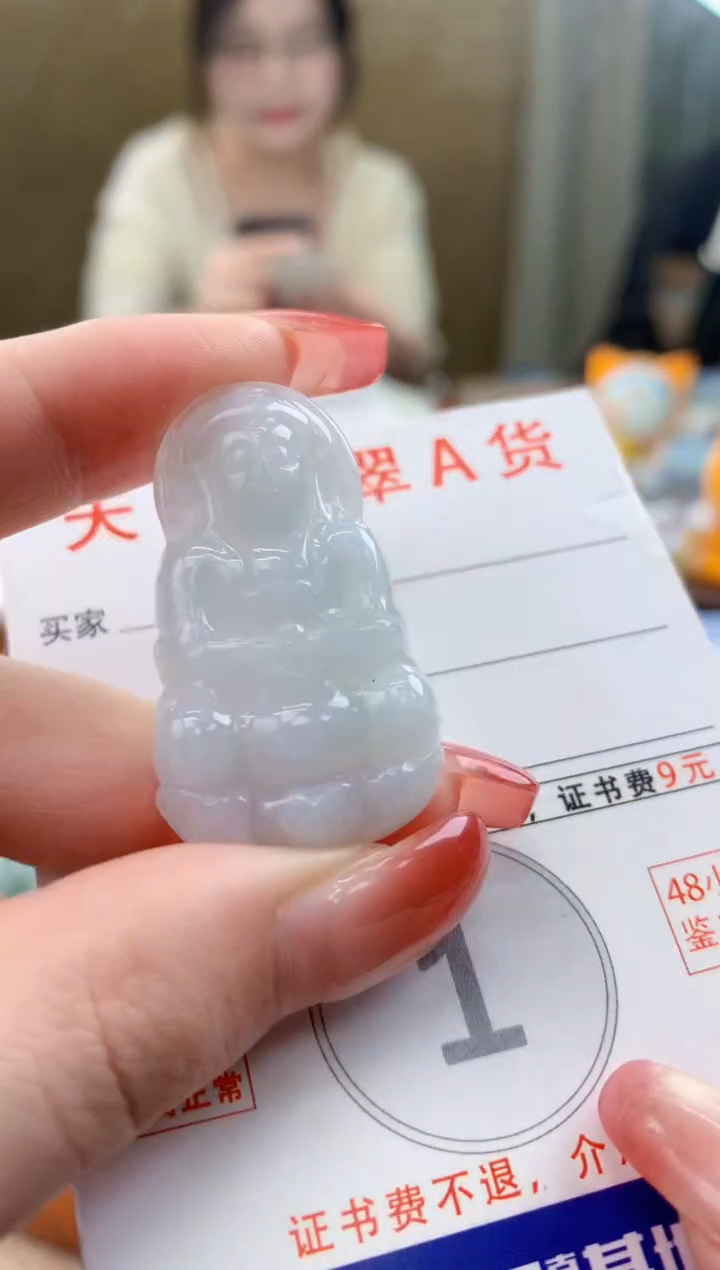 颈饰未镶嵌翡翠天然A货翡翠挂件