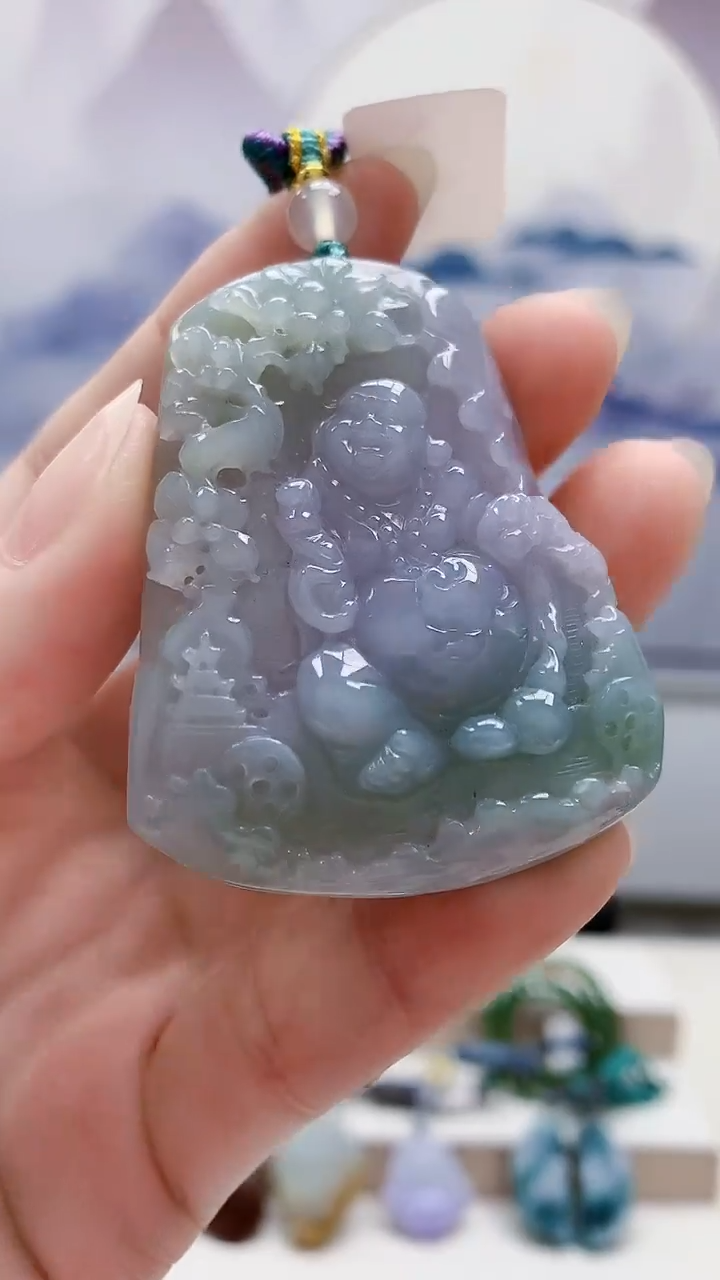 未镶嵌定制翡翠5175ry-毛货挂件55