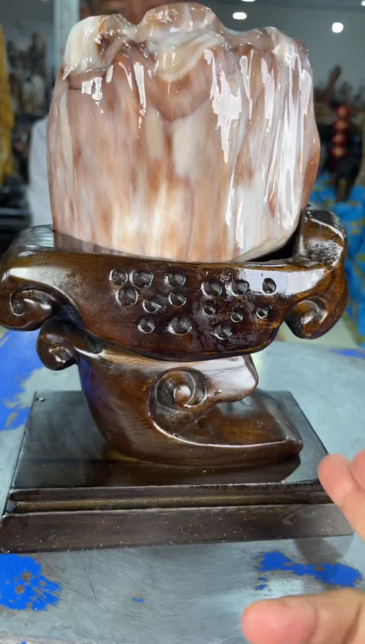 【闪购商品】硅化玉摆件未镶嵌2