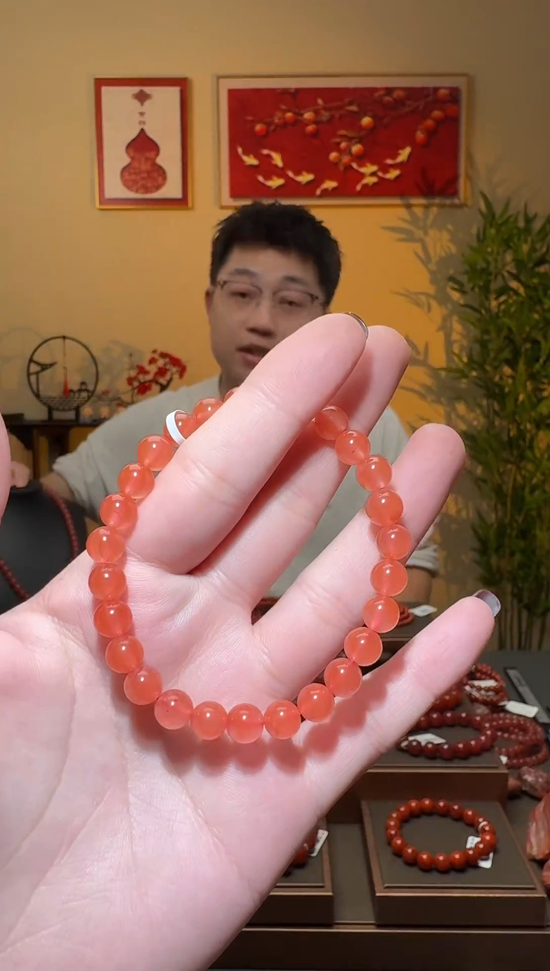 【闪购商品】南红玛瑙手串未镶嵌一条约7mm 多样性发货