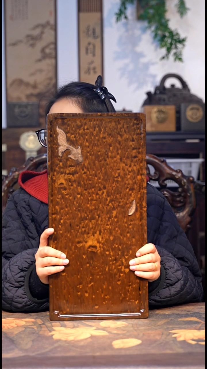 金丝楠金丝楠小叶桢楠雨滴湿泡茶盘7