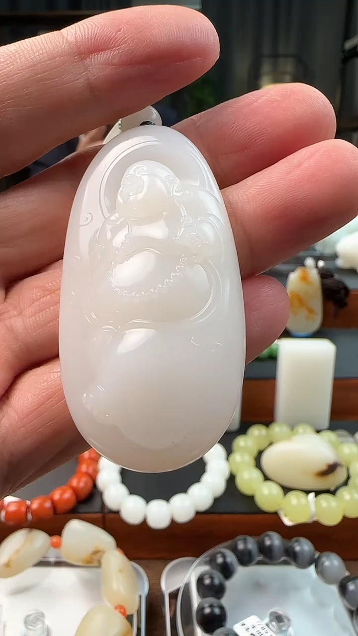 吊坠(不含链)未镶嵌和田玉挂件