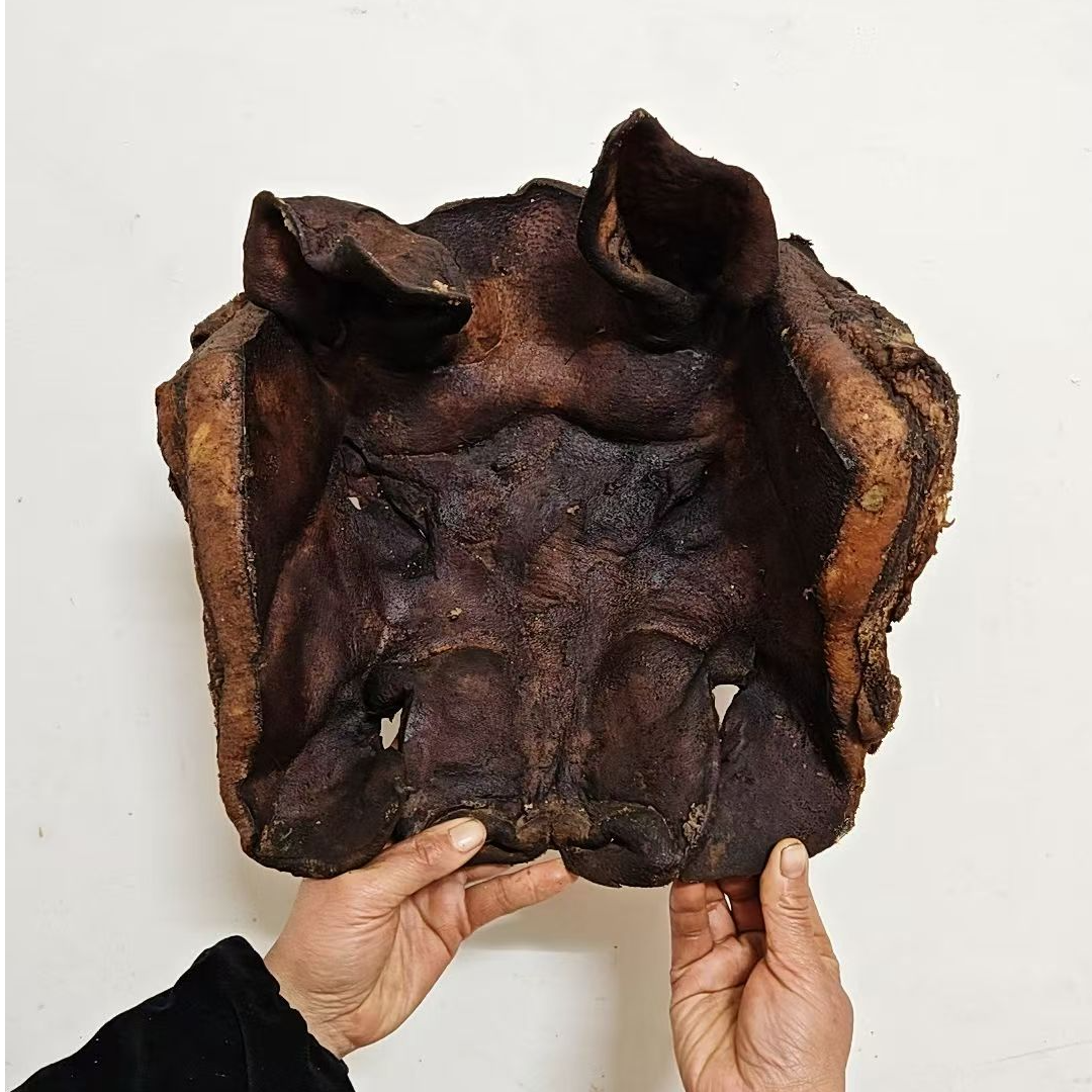 （现场称重改价）农家柴火烟熏带耳腊猪脸东巩腊肉坊