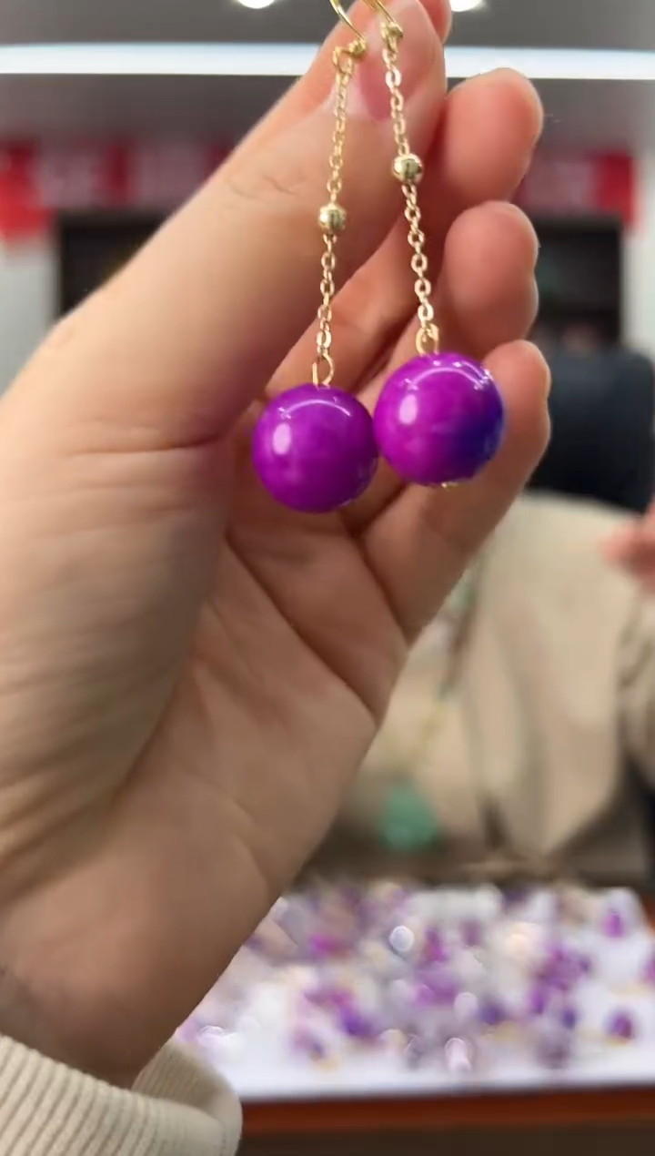 【闪购商品】苏纪石（舒俱来）耳坠未镶嵌舒俱来耳饰PP122S018