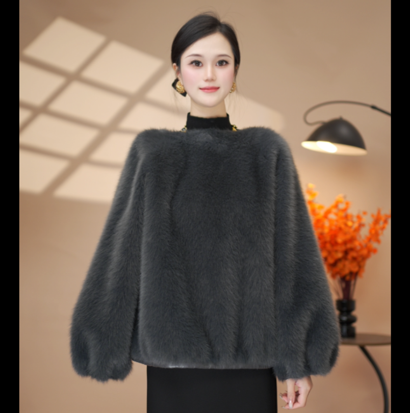 【双色毛针—金标正品】秋冬季设计师版轻奢外套9823