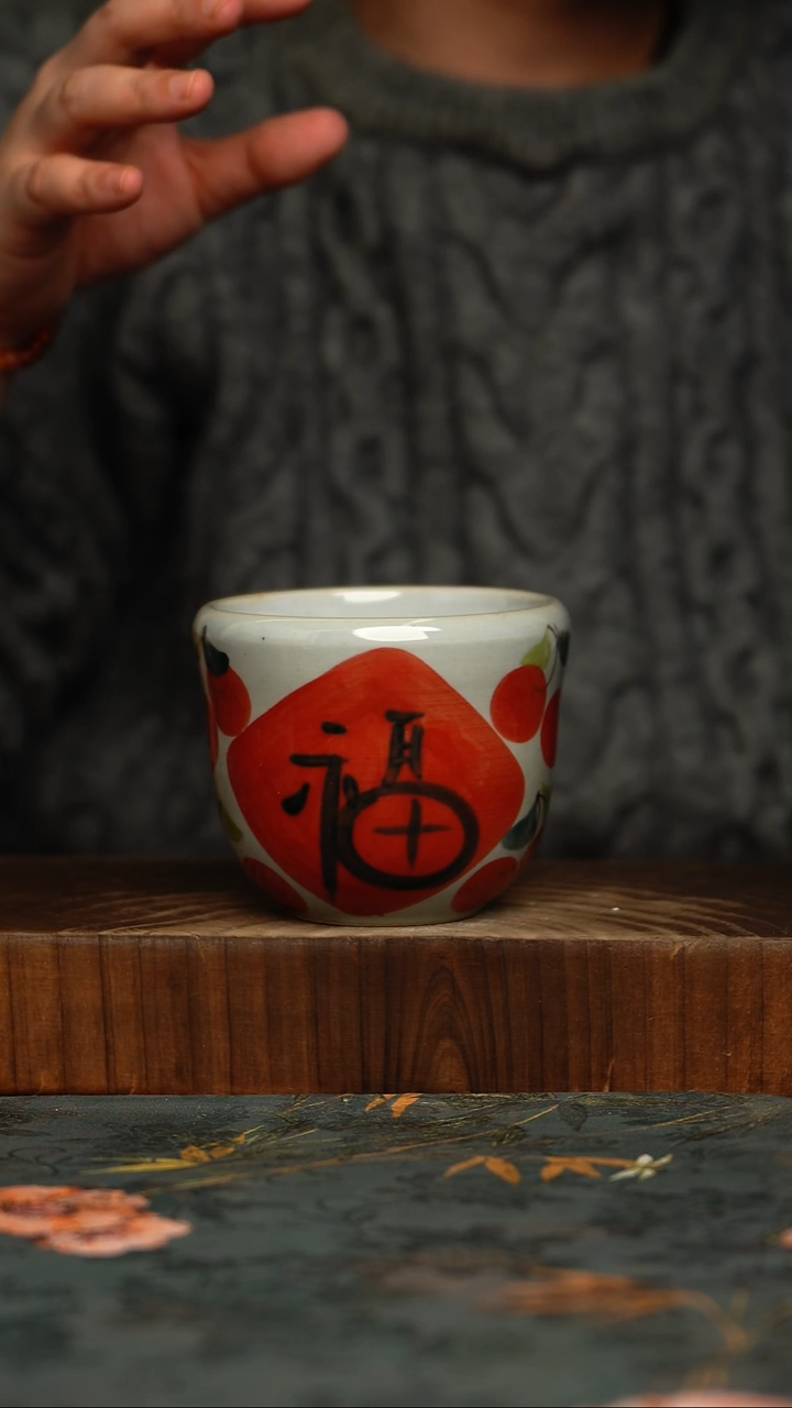 瓷片釉下彩手工手绘同款陶器