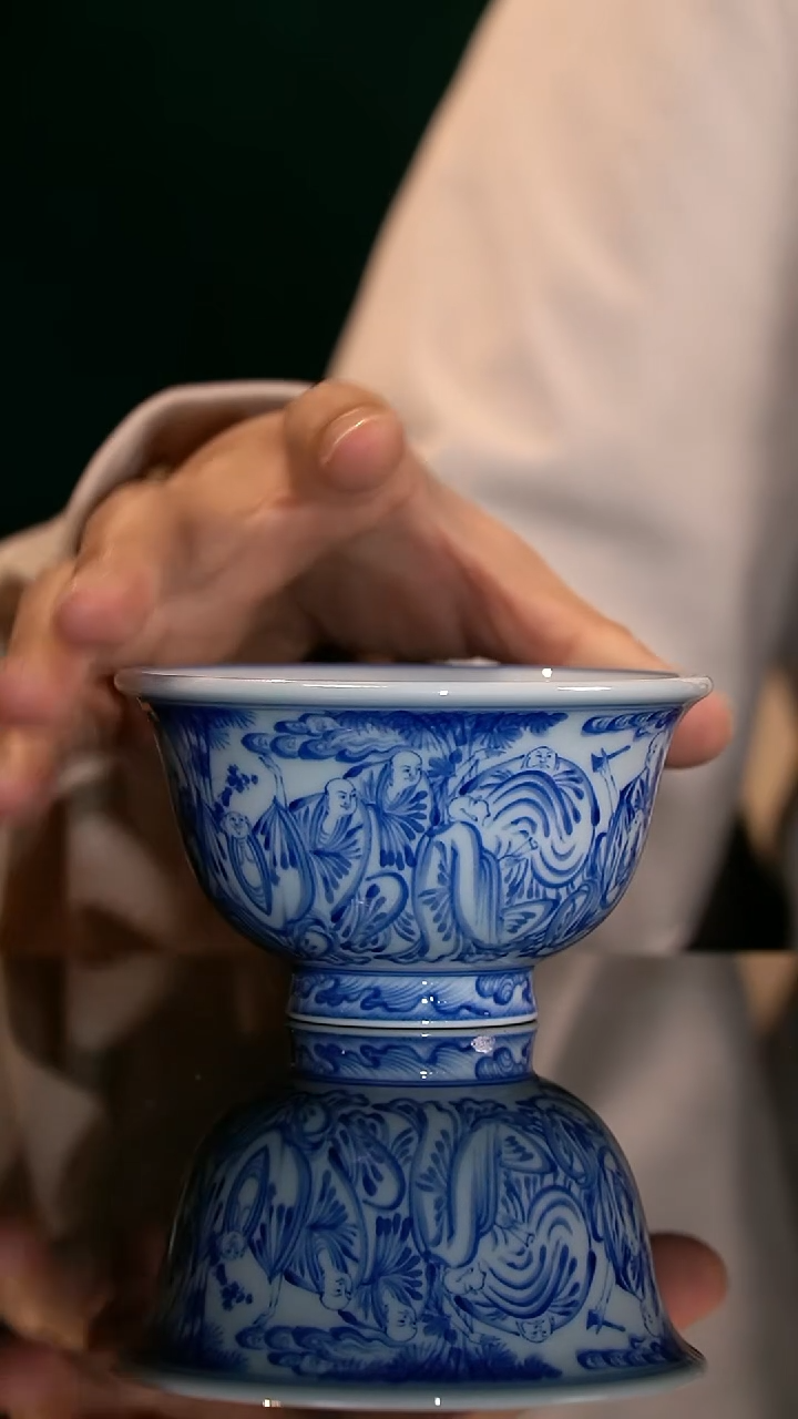 杯子瓷F****m十八罗汉压手杯