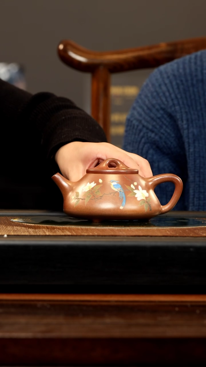 【闪购商品】紫砂茶壶SDH 柴烧 石瓢 320cc