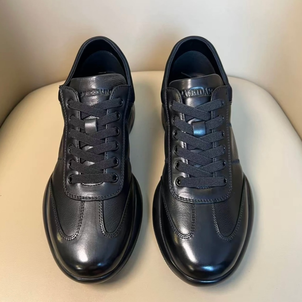 休闲男鞋时尚百搭舒适透气软底低帮系带外穿爆款潮鞋2025