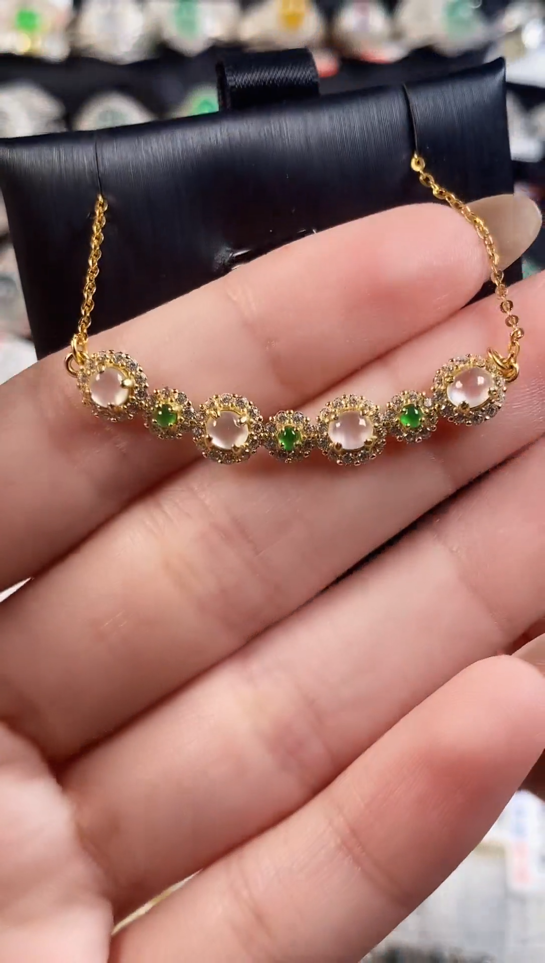 银S925镶嵌戒指翡翠天然A货翡翠109