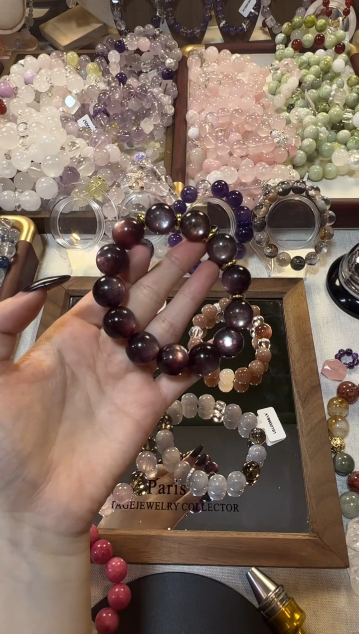 未镶嵌手串水晶蔷薇石水晶手串