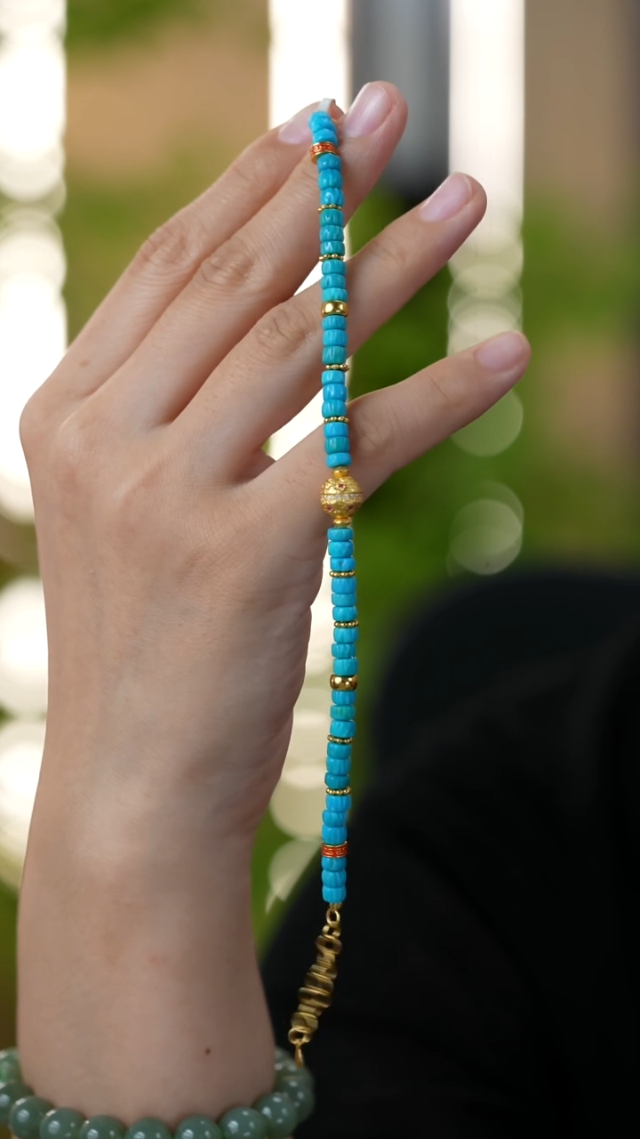 未镶嵌绿松石手链秒拍号14手链4.8mm