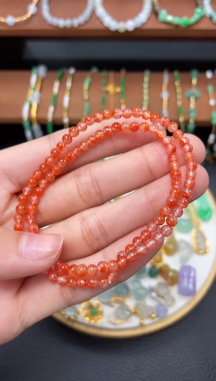 【闪购商品】南红玛瑙手串未镶嵌一个  425