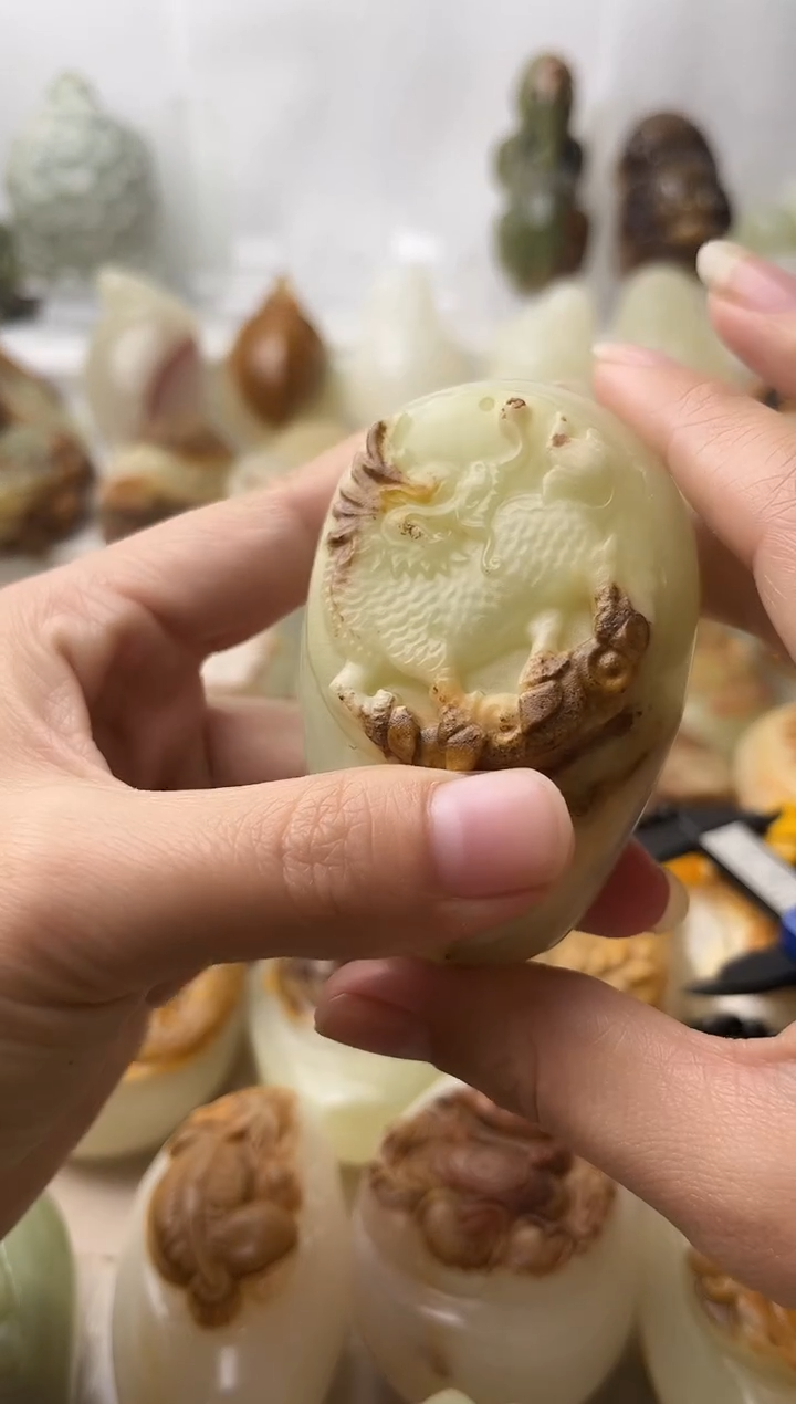 石材古青石棉纹正常不退换麒麟微瑕