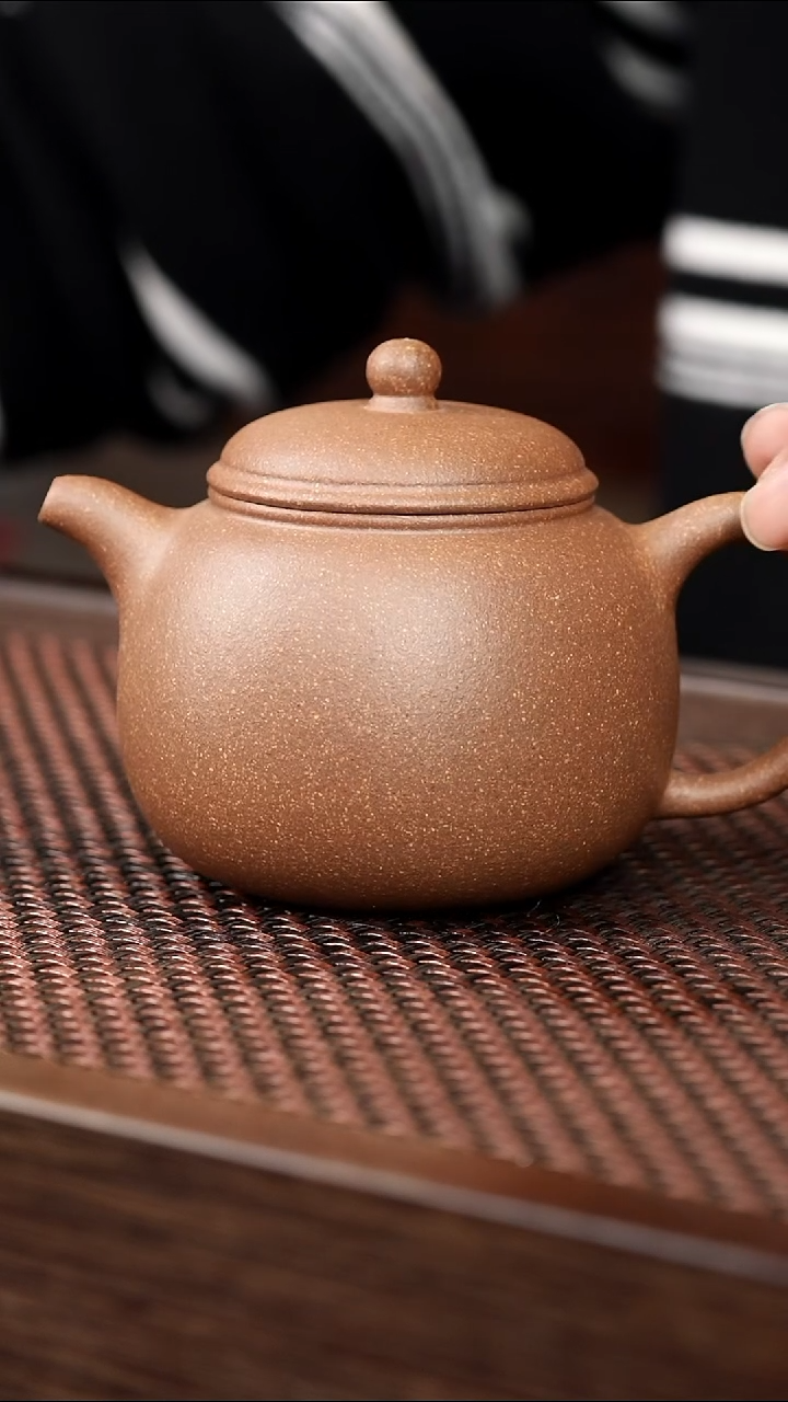 茶壶紫砂青降坡 大匏尊