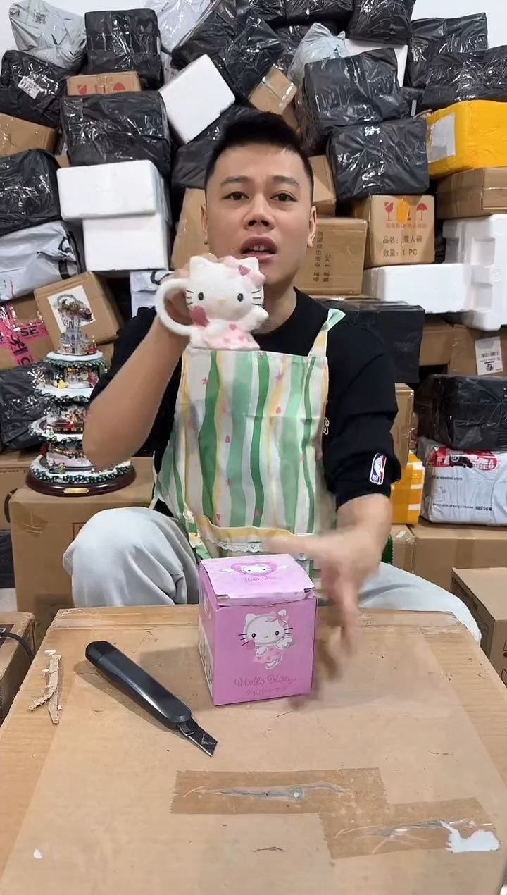 瓷片原盒kt猫天使杯杯杯