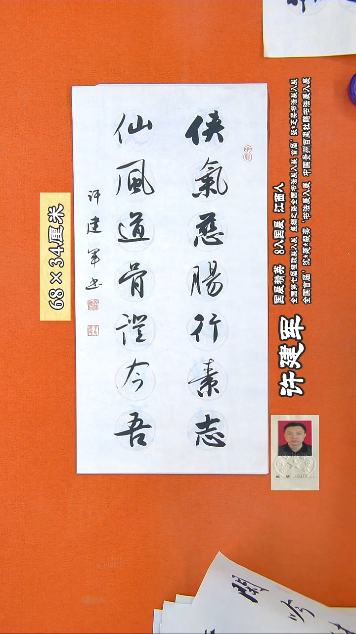 书法208R许建军书法作品