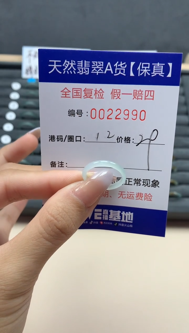 【闪购商品】翡翠戒指未镶嵌天然22990