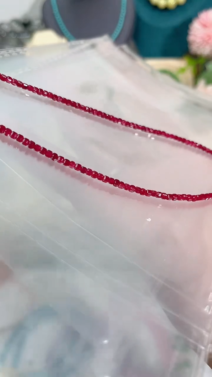 【闪购商品】红宝石颈饰银S925镶嵌姨妈99