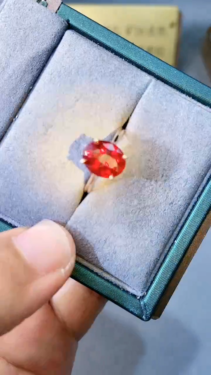 【闪购商品】红宝石戒指银S925镶嵌354